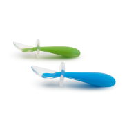 Scoop Silicone Training Spoons 2 Pack - Green & Blue