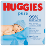 Baby Wet Wipes Pure Quad Pack