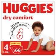 Dry Comfort Nappies Size 4 Jumbo Pack 66's