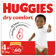 Dry Comfort Nappies Size 4+ Jumbo Pack 60's