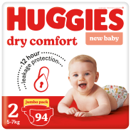 Dry Comfort Nappies New Baby Jumbo Pack 94's