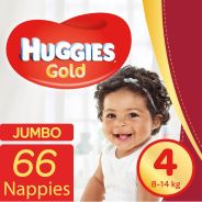 Gold Nappies Size 4 Jumbo Pack 66's