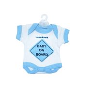 Baby On Board Babygrow Sign Blue