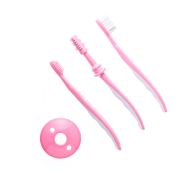 Infant Toothbrush Set - 3 Piece Pink