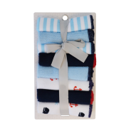 Washcloth Blue Stripes- 8 Pack
