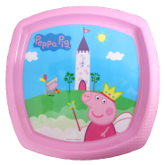 Square Shaped Plate Peppa Pig Assorted
