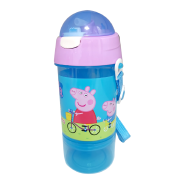 Peppa Pig Bottle With Snack Container