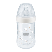 Nature Sense Bottle Silicone Teat Medium 6-18 months 260ml White