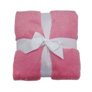 Fur Blanket - Pink And Gold Foil