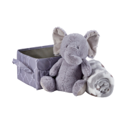Blanket & Plush Toy 3pc Storage Gift Box - Ellie 