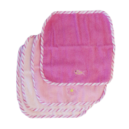 Washcloths 4 pack - Pink Fish