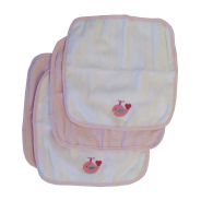 Washcloths 4 Pack - Pink Whale