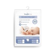 Stay Safe Fitted Sheet - Large Cot Blue
