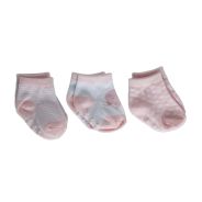 Snuggle Time - Non Slip Sock Set 3 Pack - Pink