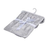Brushed Fleece Baby Blanket Grey