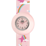 Mimbee Soft Pink Unicorn Snap Watch