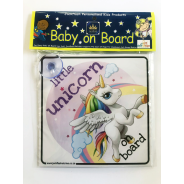 Baby On Board Unicorn 