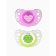 2pk Soother Air + Case 6-16m - Girl