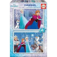 Educa Frozen Cardboard Puzzles 2x48pc