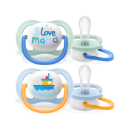 Ultra-Air Soother 0-6m - Happy - I Love Mama & Boats