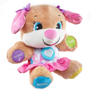 Laugh & Learn Smart Stages Sis- Baby’s favorite puppy friend who cuddles, lights up, and teaches first words, too!