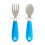 Raise Toddler Fork & Spoon Set  - Blue