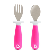 Raise Toddler Fork n Spoon Set - Pink
